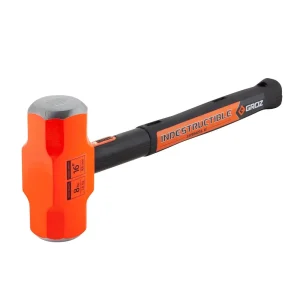 Groz 8 lb Sledge Hammer with Indestructible 16″ Handle (34523)