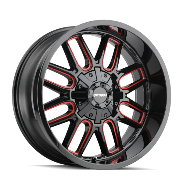 Mayhem Cogent 8107 Gloss Black Prism Red Wheels