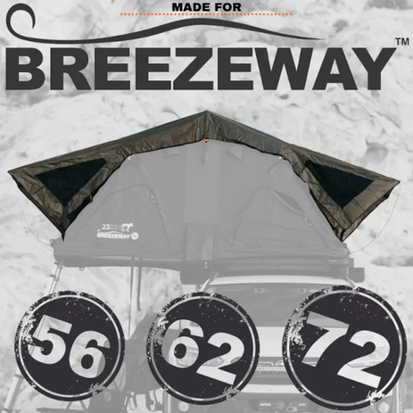 23ZERO Breezeway™ 62 2.0 Soft-Shell Roof Top Tent – Queen Bed & LST (SPFLYBW62O)