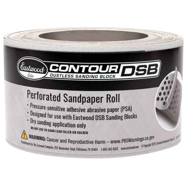 Eastwood 400 Grit PSA Sandpaper for Elite Contour Dustless Sanding Blocks (65485)