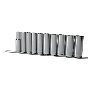 Eastwood 10pc – 3/8 Inch Drive MM Deep Socket Set (32172)