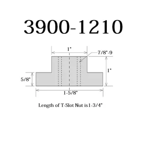 HHIP 1″ 7/8-9 T-SLOT NUT (3900-1210) - view 3