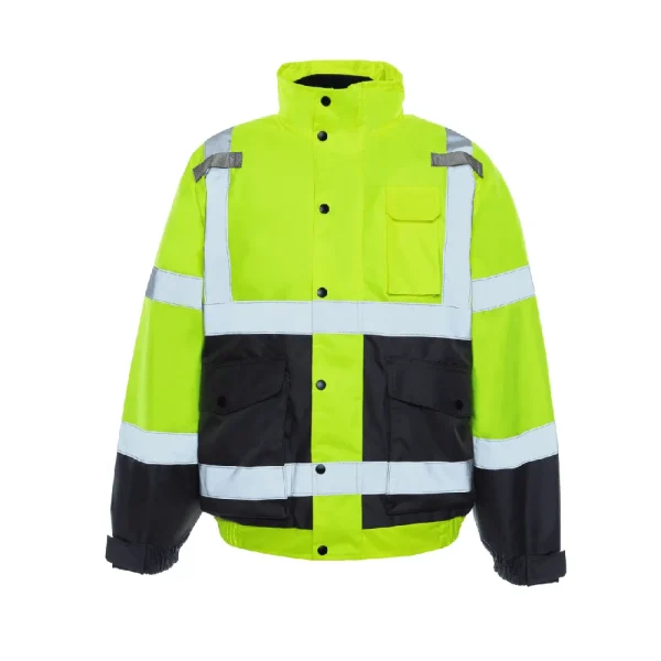Utility Pro HiVis Bomber Jacket with Removable Fleece & Teflon Fabric Protector