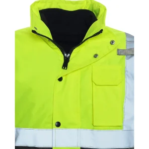 Utility Pro HiVis Bomber Jacket with Removable Fleece & Teflon Fabric Protector - view 4