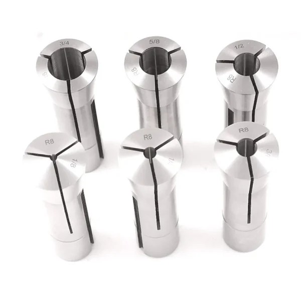 HHIP 1/8-3/4″ BY 8THS 6 PIECE R8 COLLET SET (3900-0006)