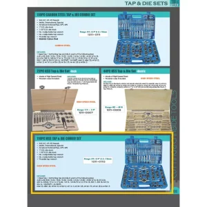 HHIP 110 PIECE #4-3/4″ & M6-18 HIGH SPEED STEEL TAP & DIE SET (1011-0110) - view 3