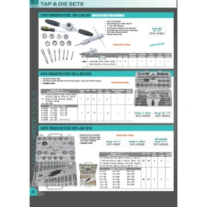 HHIP 110 PIECE #4-3/4″ & M6-18 HIGH SPEED STEEL TAP & DIE SET (1011-0110) - view 4