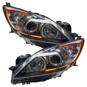 Oracle Lighting 2010-2013 Mazda 3 Pre-Assembled LED Halo Headlights – (Non-HID) (7100-001, 7100-002, - view 2