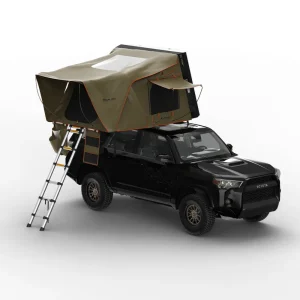 Tuff Stuff Stealth Black Ops Series™ Aluminum Shell Roof Top Tent, Black (TS-RTT-STLTH)