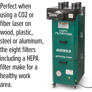 Grizzly Industrial Portable HEPA Fume Extractor (G0953) - view 4