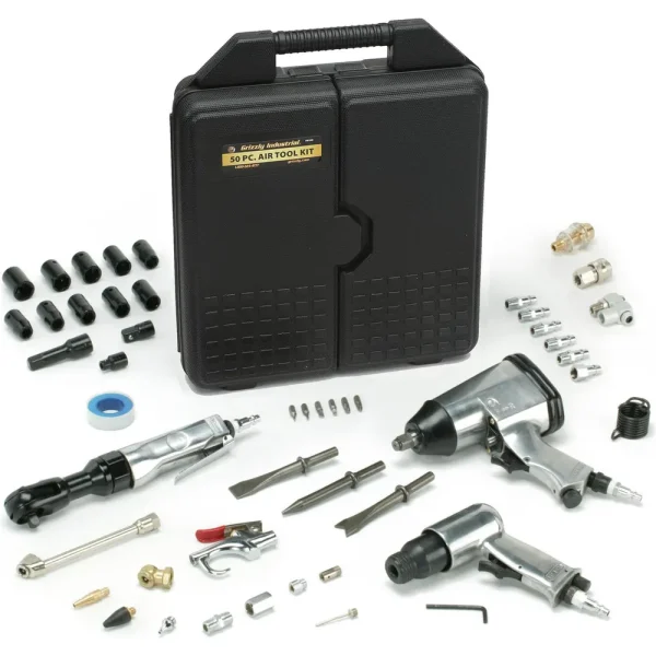 Grizzly Industrial Air Tool Kit, 50 Pc. (H8208)