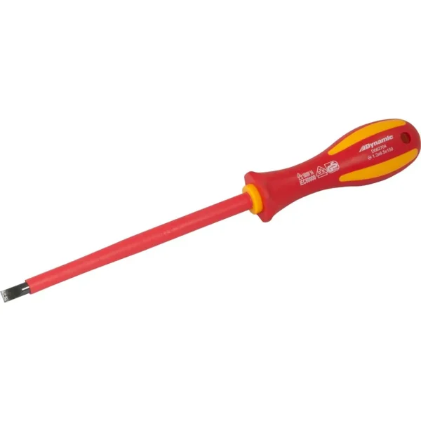Dynamic Tools 1/4″ Slotted Insulated Screwdriver (D062704)