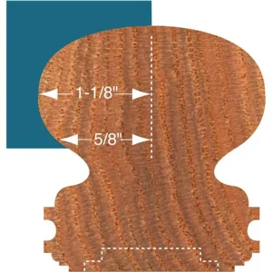Grizzly Industrial Handrail Shaper Cutter – 3/4″ Bore, 4-3/4″ Dia. (C2217) - view 2