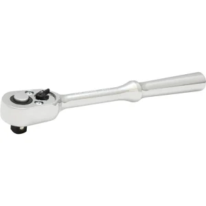 Gray Tools 1/2″ Drive. 40-Tooth Mirror Chrome Quick Release Ratchet, 10″ Long (8840)