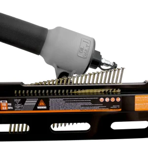 NuMax SFR2190WN Pneumatic 21 Degree 3-1/2″ Full Round Head Framing Nailer with Nails (500 Count) (SFR2190WN) - view 3