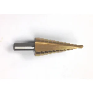HHIP 3/16-7/8″ TiN COATED HIGH SPEED STEEL STEP DRILL WITH 12 STEPS (5000-0016)