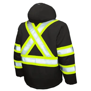 Tough Duck Men’s Insulated Flex Safety Jacket with Reflective Trim (SJ401) - view 2