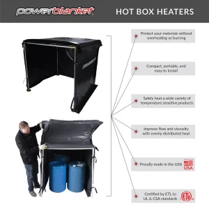 Powerblanket Bulk Material Warmer 54 Cu Ft 1200W 120V Hot Box (HB54-1200) - view 4