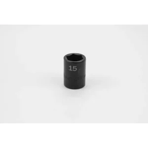 SK Tools 3/8-Inch Drive Standard Impact Socket, 15Mm (8965) - view 4