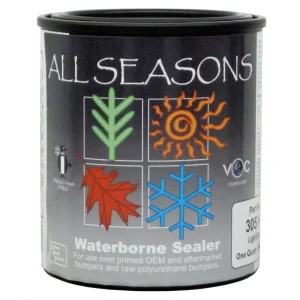 Polyvance All Seasons Waterborne Flexible Bumper Sealer, Black, Quart (420852)