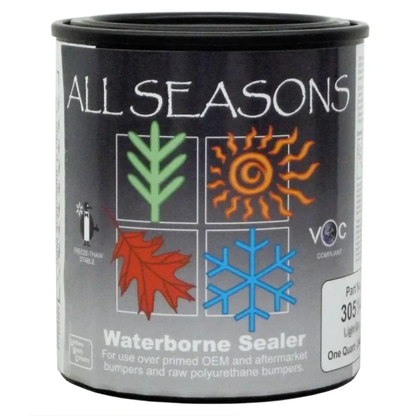 Polyvance All Seasons Waterborne Flexible Bumper Sealer, Black, Quart (420852)