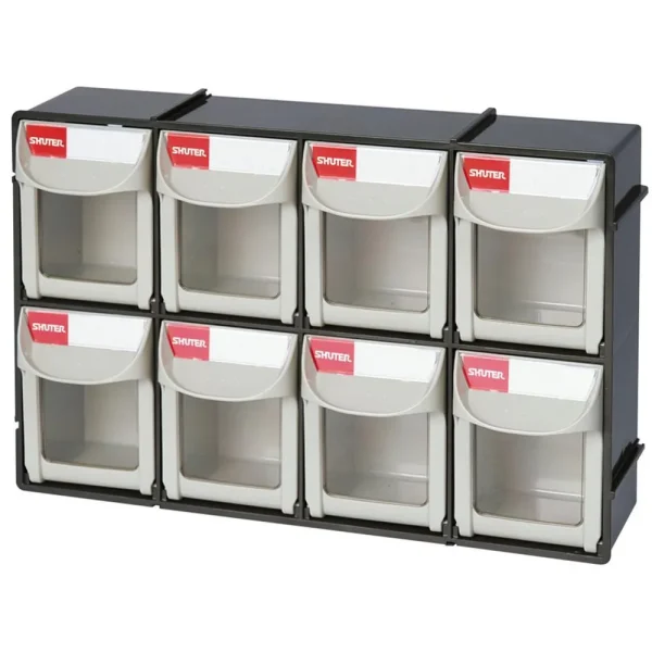Shopsol Flip Out Part Storage Bins – 8 Compartment (Fo-308) (1010017)