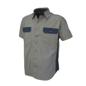 Tough Duck Men’s Short Sleeve Stretch Ripstop Color Block Shirt (WS181, WS182, WS183, WS184)