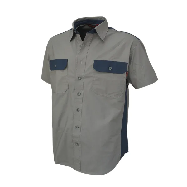 Tough Duck Men’s Short Sleeve Stretch Ripstop Color Block Shirt (WS181, WS182, WS183, WS184)