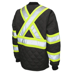 Tough Duck Men’s Quilted Safety Freezer Jacket with Reflective Material - view 2