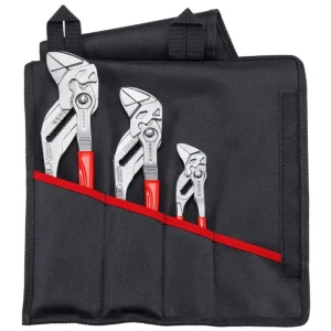 Knipex 3 Pc Pliers Wrench Set in Tool Roll (001955S7)