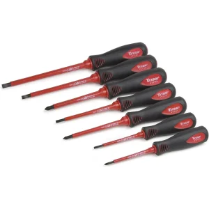 Titan Tools Insulated Electrical Screwdriver Set – 7 Piece (17237)