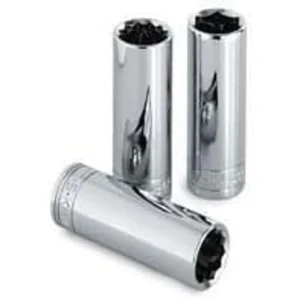 SK Tools 3/8In. Drive 6-Point Metric Deep Chrome Socket – 12Mm (8412)