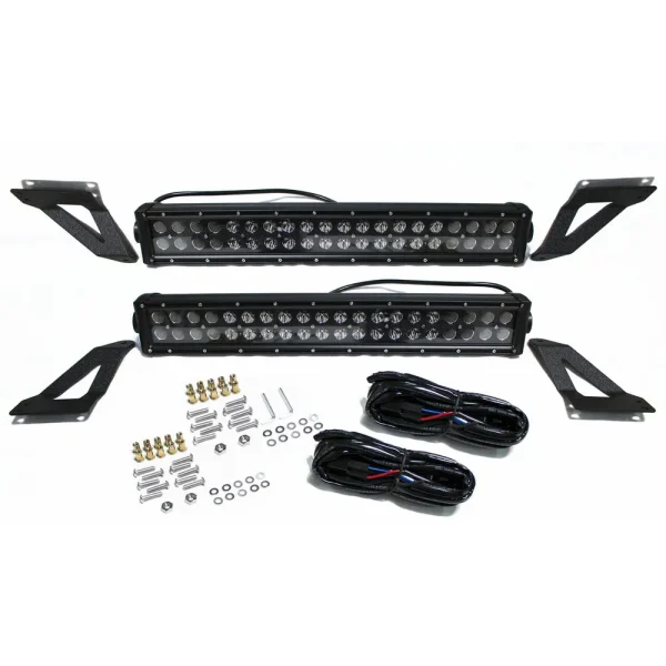 Race Sport 4WD Jeep JK Wrangler Grille 2 BLACKED OUT Series LED LIGHT BAR (1005223)