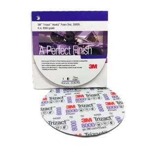 3M 6″ Trizact Hookit Foam Disc, 8000G – 30809 - view 2