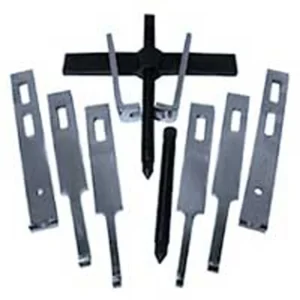 V8 Tools 4210 Straight Bar Puller Set, 10 Ton Capacity, Four Sets Of Jaws, 2 Forcing Screws, 2 Way Crossarm