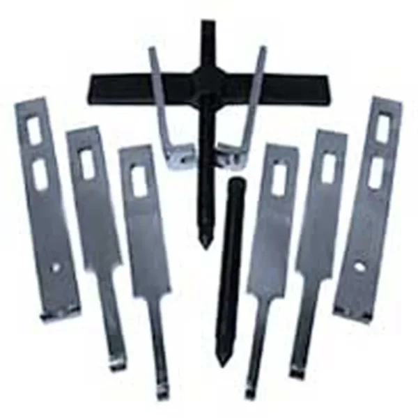 V8 Tools 4210 Straight Bar Puller Set, 10 Ton Capacity, Four Sets Of Jaws, 2 Forcing Screws, 2 Way Crossarm