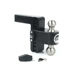Weigh Safe Turnover Ball 10″ Drop Hitch w/ 2.5″ Shank (8K/14.5K GTWR) w/ Cerakote (WSFLTB10-2.5-KA-CER-BLA)