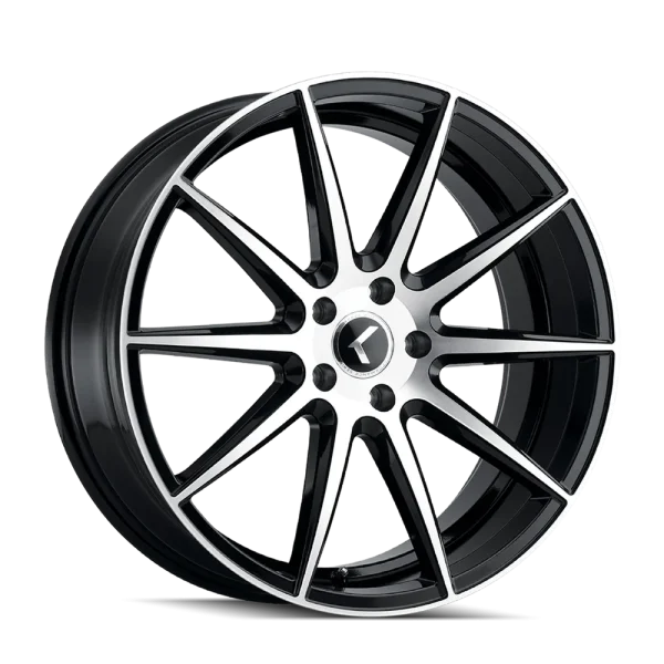 Kraze Cosmos KR194 Gloss Black Machined Wheels