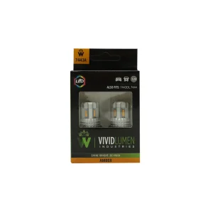 Vivid Lumen 7443 Amber LED Bulbs High Output – Pair (7443A)