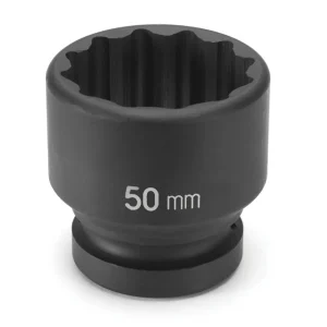 Grey Pneumatic 36Mm X 12 Point Short 1″ Drive Impact Socket (4136M)
