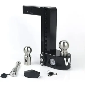 Weigh Safe 10in Drop Hitch w/ 2in Shank, 8K/10K GTWR (WSFWS10-2-KA-CER-BLA)