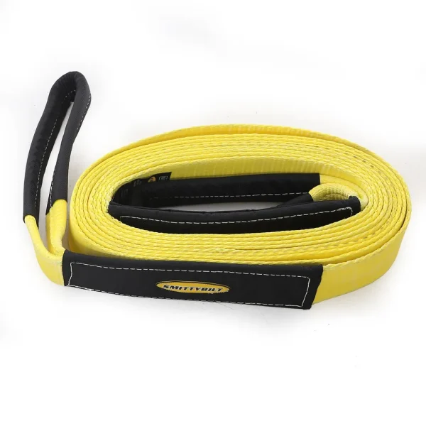 Smittybilt 2IN x 20FT Tow Strap, 20,000 LB Rating – Yellow (SMBCC220)