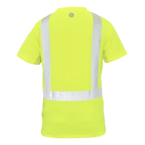 General Electric Hi-Vis Short Sleeve Safety Shirt w/ Black Bottom (GS116GM, GS116GL, GS116GXL, GS116G2XL) - view 2