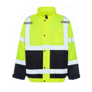 Utility Pro HiVis Quilt Lined Bomber Jacket Waterproof ANSI Class 3
