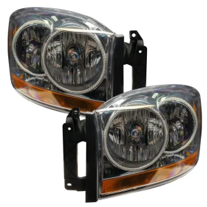 Oracle Lighting 2006 Dodge Ram Pre-Assembled LED Halo Headlights – (Chrome Housing) (7032-001, 7032- - view 3