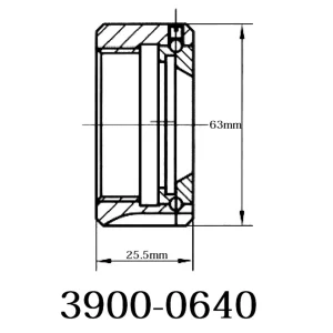 HHIP UM-TYPE M50 X 1.5 ER-40 COLLET CHUCK NUT (3900-0640) - view 2