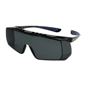 General Electric Black/Indigo Safety Glasses Anti-Fog Scratch Resistant – Clear/Smoke Lenses (GE210CAF, GE210SAF)