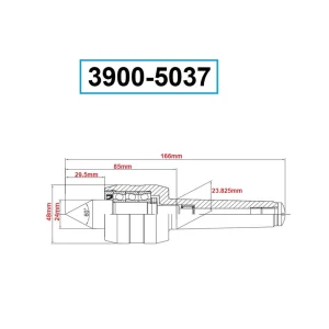 HHIP MT3 HIGH SPEED A-TYPE LIVE CENTER (3900-5037) - view 2