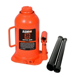 AutoSport 20 Ton Hydraulic Welded Bottle Jack with Steel Handle (ASM2057)