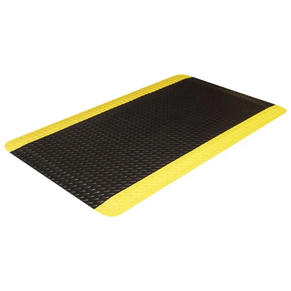 Crown Matting Workers-Delight Deck Plate Ultra 2’x3′ Black w/Yellow (WD 3423YB)